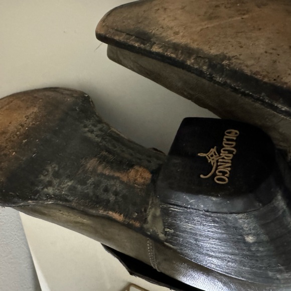 Old Gringo Minisora Leather Blue Floral Pointed Toe Western Boots - Picture 8 of 10